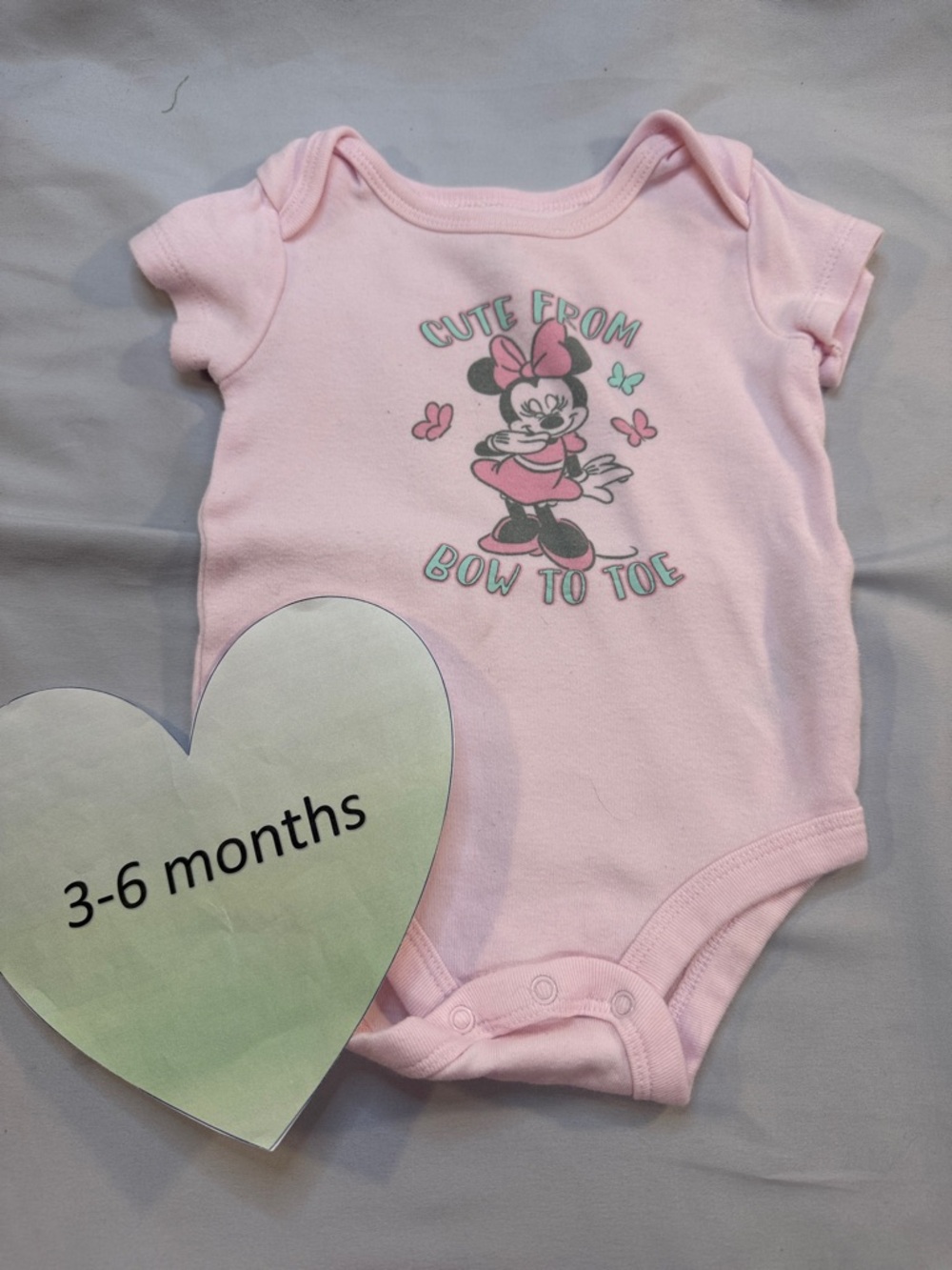 Disney Pink Minnie Mouse 'Cute From Bow to Toe' One-Piece
